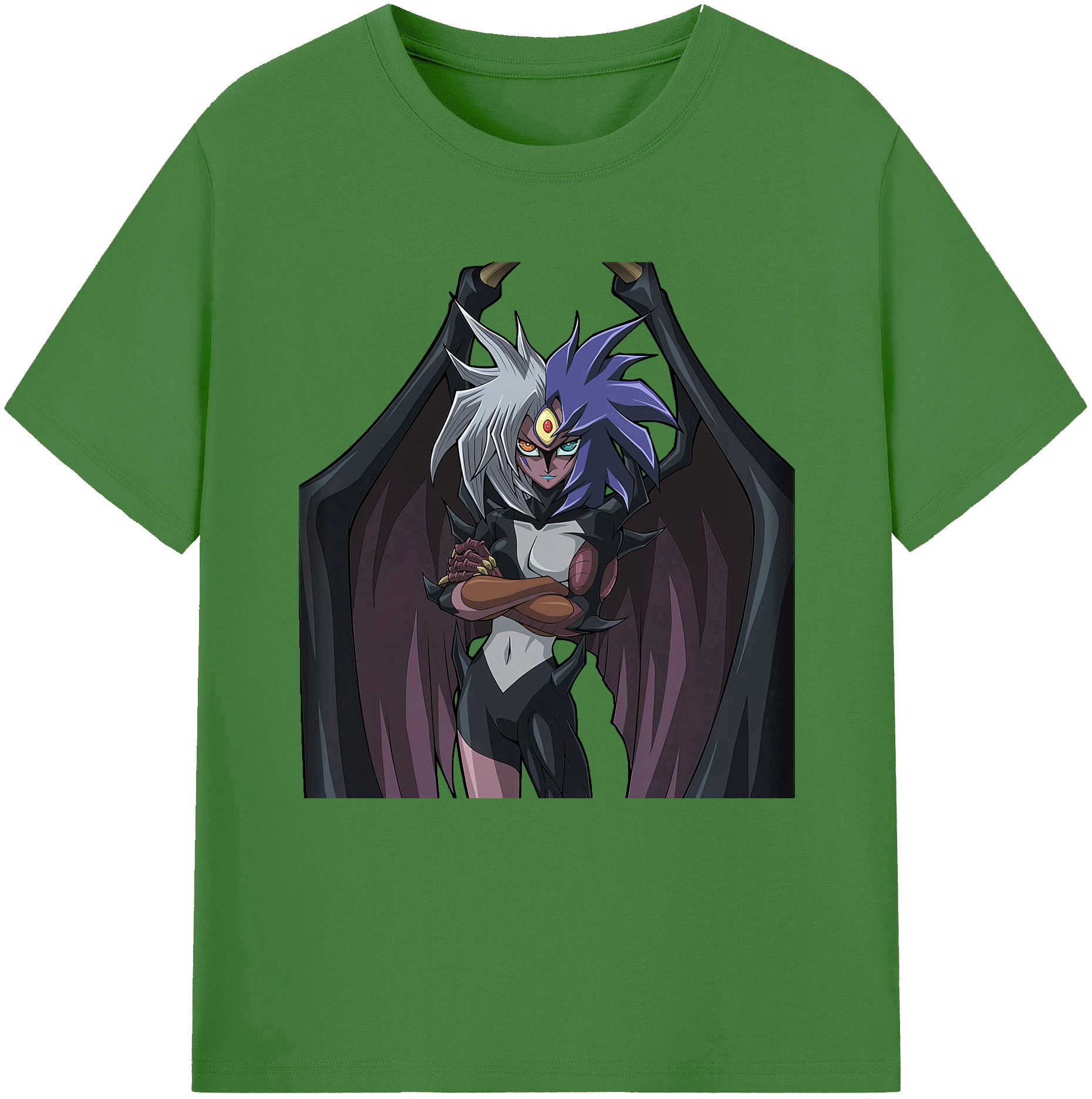 （画像用） 遊☆戯☆王 Yu-Gi-Oh! レディースカジュアルプリントTシャツ（綿100％）
